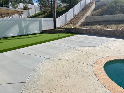 Concrete for Aidan Jade Landscaping in Riverside County, CA