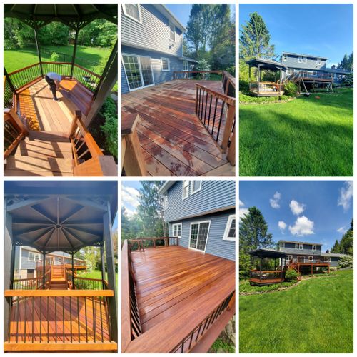 Deck and Patio Cleaning for Cutting Edge Painting NY in Rochester, NY