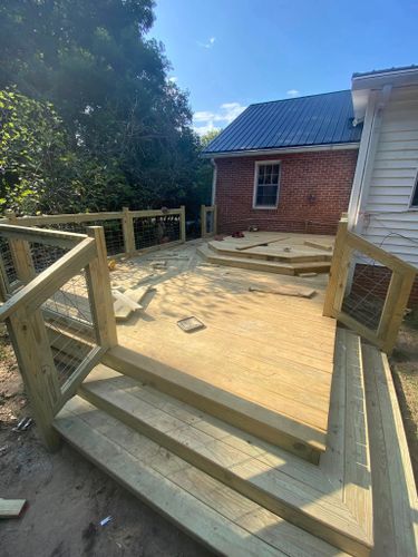 Deck & Patio Installation for E E G Construction in Columbus, GA