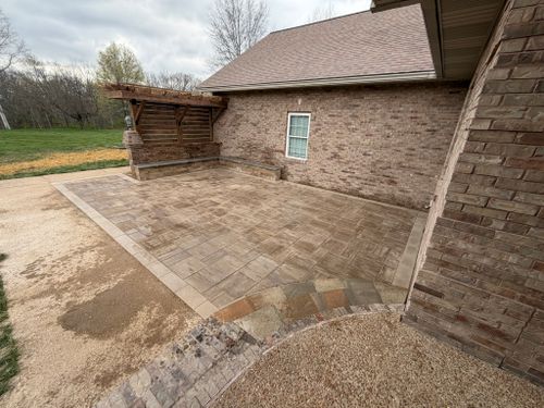 Landscape Installation for Mayfield Landscaping in Staunton, IL