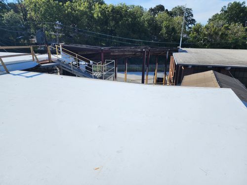 Industrial Plant Dock Roof Replacement for Merl's Construction LLC in Statesville, NC