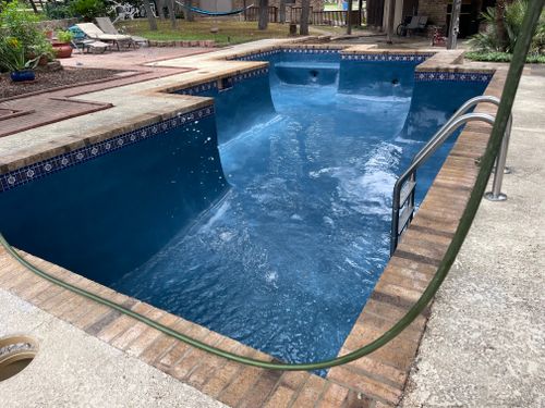 Residential Pool Remodeling for JV Pool & Associates in San Antonio, TX