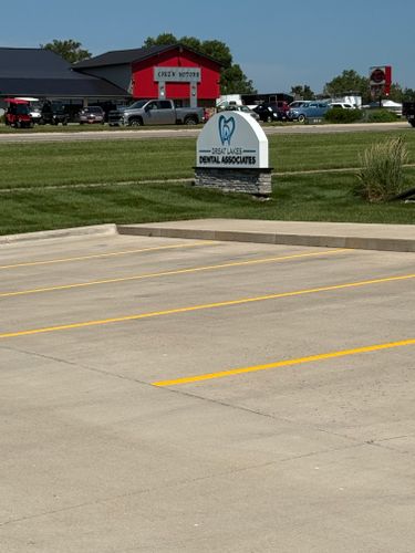 Line Striping for Midwest Line Striping LLC in Spirit Lake, IA