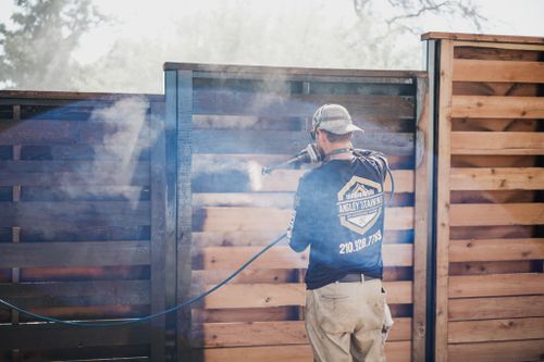 Fence Staining for Ansley Staining and Exterior Works in New Braunfels, TX