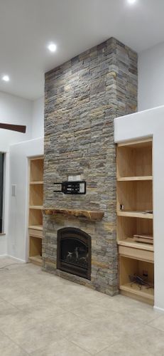 Custom Stone installation for Exquisite Techniques Construction LLC in Prescott, AZ