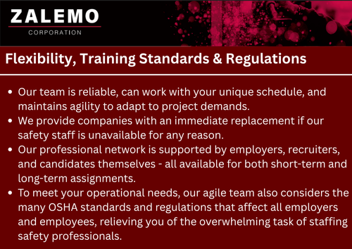 Safety Staffing for ZALEMO in Houston, TX