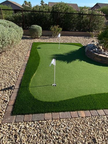 Artificial Turf Installation for Infinity Concepts Landscaping in Bullhead City, AZ