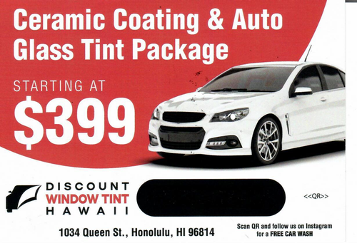  for Discount Window Tint Hawaii in Honolulu, HI