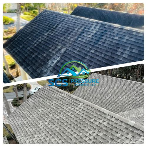 Roof Soft Washing for SCS Pressure Washing LLC in Hilton Head Island, SC