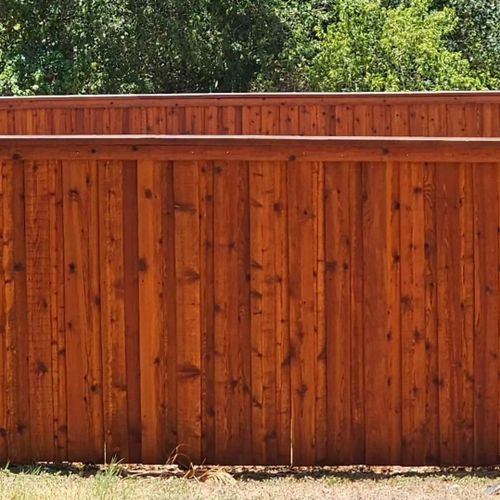 Fence Stain and seal for Ansley Staining and Exterior Works in New Braunfels, TX