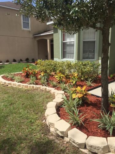 Landscape Installation for Tezna Landscaping, Trees & Pavers in Valrico, FL
