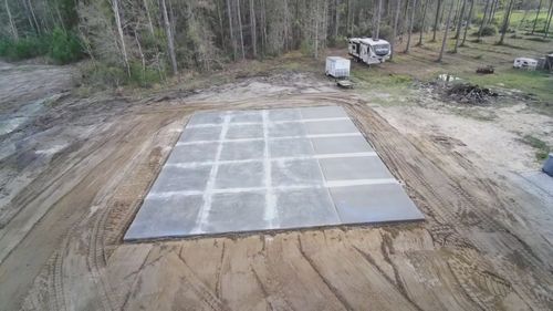 Foundation Laying for Sloan's Concrete in Hilliard, FL