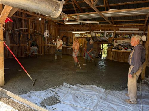 Full Depth Custom Carved Concrete for Whitfield Concrete Construction in Solsberry, IN