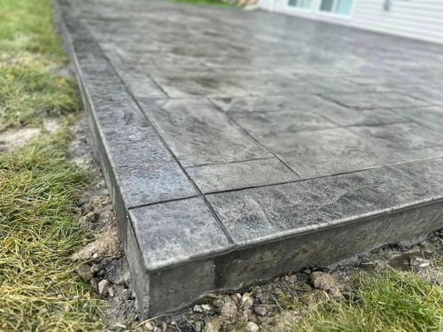 Stamped Concrete Installation for JR Concrete Placement in Macomb County,  MI