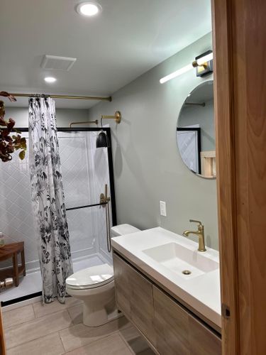 Bathroom Renovation for L.R. Platt Construction in Boonville, New York