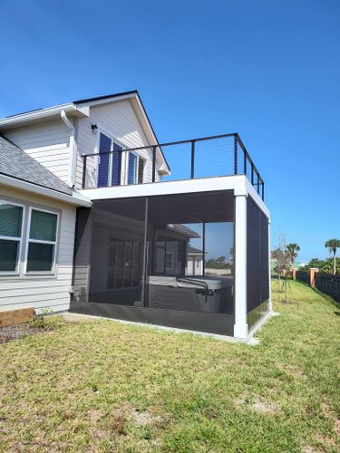 Porch and Balcony Addition for Cast Away Homes LLC in Palm Coast, FL