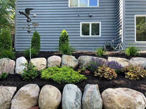 Mulching for Division One Landscaping in Elko New Market, MN
