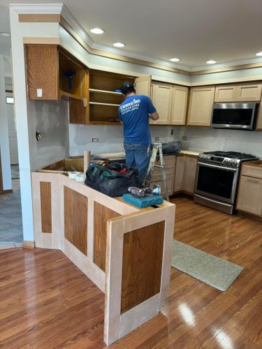 Cabinet Painting for TL Painting in Joliet, IL