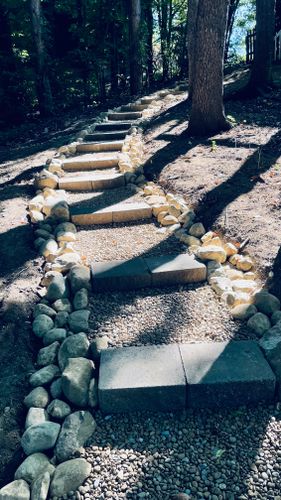 Rock Bed Installation for Green Stripes LLC in North Canton, OH