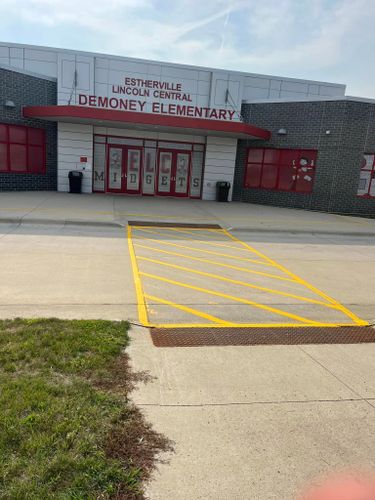 Line Striping for Midwest Line Striping LLC in Spirit Lake, IA