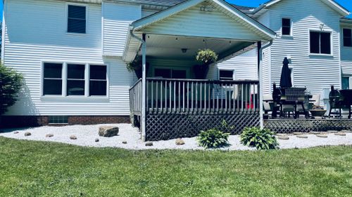 Rock Bed Installation for Green Stripes LLC in North Canton, OH
