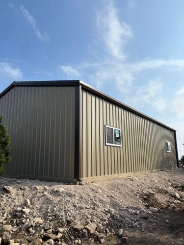 Custom Metal Building Construction for Twisted K Construction in Center Point, TX