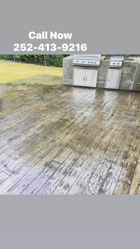 Patio Design & Installation for Concrete Cowboyz in Greenville, NC