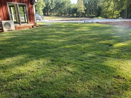 Sod & Irrigation Installation for D&D Unlimited Landscaping in Hartwell, GA