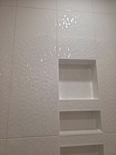 Bathroom Tiling Installation for Novo Tile Co. in Lillington, NC