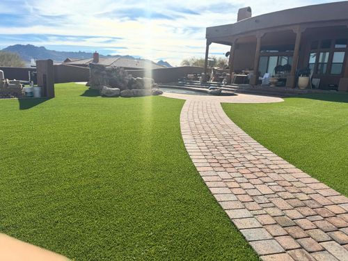 Residential Artificial Turf Installation for Kanelo's Hardscape and Landscape Services in Buckeye, AZ