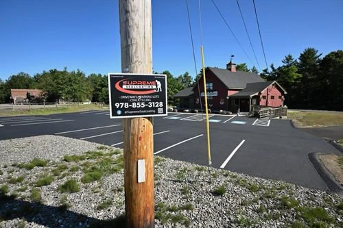 Parking Lot Construction for Supreme Sealcoating in Westminster, MA