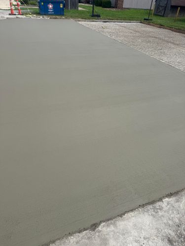 Concrete Driveway Installation for Immaculate Concrete and Construction in Troy, IL