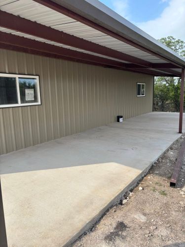 Carports for Twisted K Construction in Center Point, TX