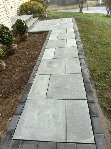 Walkway & Pathway Construction for Willis Landscape & Masonry LLC in Newtown, CT