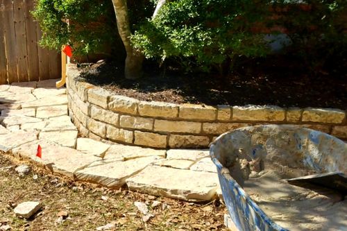 Natural Stone Hardscape for Guzman's Landscaping Services in Austin, TX