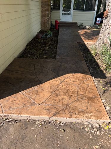 Sidewalk Installation for Texasboyz concrete in Plano, TX