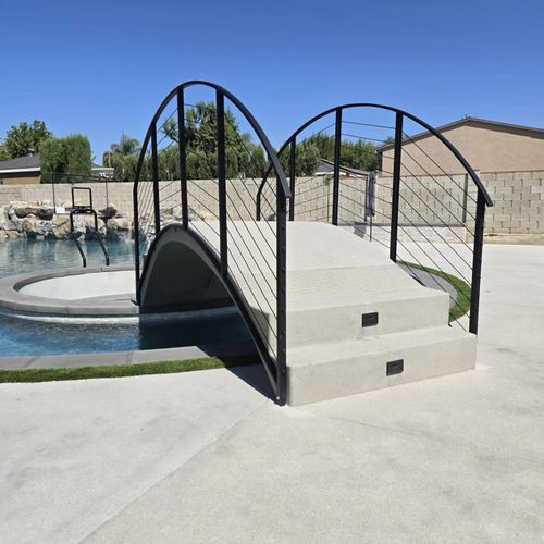 Glass Railing for Precision Iron Solutions in Ontario, CA