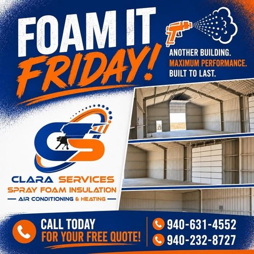 Commercial Spray Foam Insulation for Clara Services in Burkburnett, TX