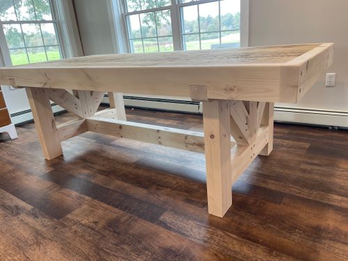 Custom Timber Furniture & Flower Boxes for McKenna General Contracting in Readfield, ME