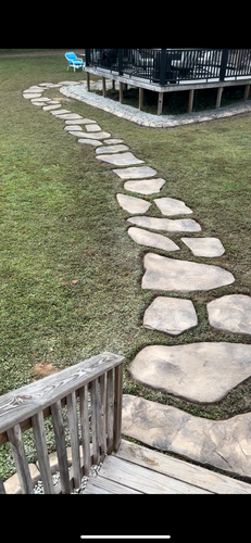 Custom Stepping Stones and Walkways (Add on) for Streamline Borders in Indian trail, NC