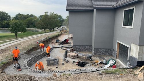 Hardscape Design and Installation for Thomas' Lawn Care in Maryville, MO