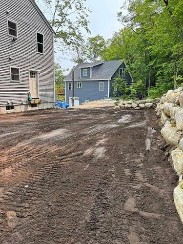 Land Grading for A&D Excavation & Landscaping in Conway, NH