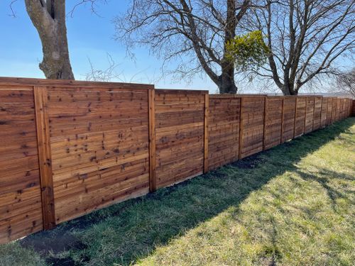 Wood Fencing Installation for B1D Fencing & Outdoors in Fort Worth, TX