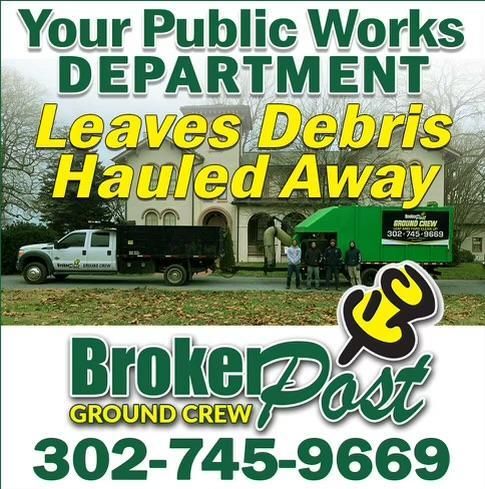 Fall Clean Up for Broker Post Ground Crew in Sussex County, DE