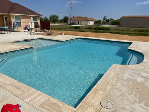 Residential Pool Remodeling for JV Pool & Associates in San Antonio, TX