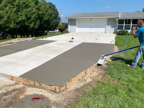 Driveway Install for TDC Excavating in Dubuque, IA