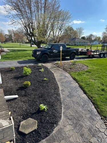 Mulch Installation for OT Lawn and Landscaping LLC in Carey, OH