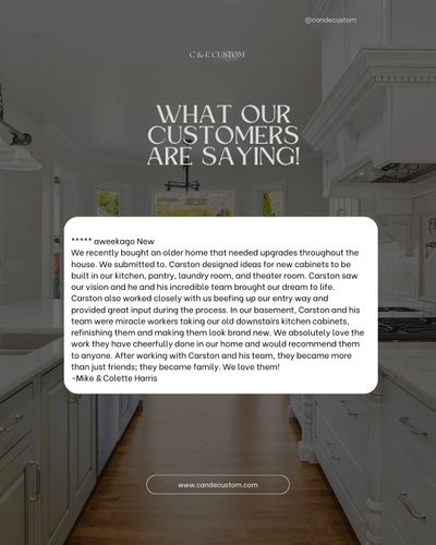 Custom Woodworking for C&E Custom in Payson, UT