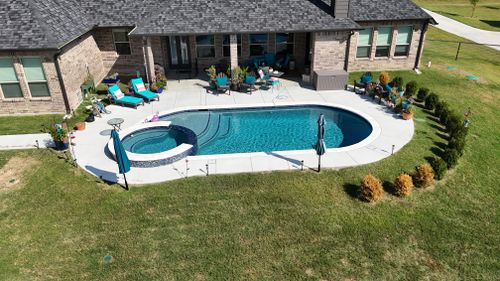 Custom Pool Design for Black Diamond Custom Pools LLC in Azle, TX