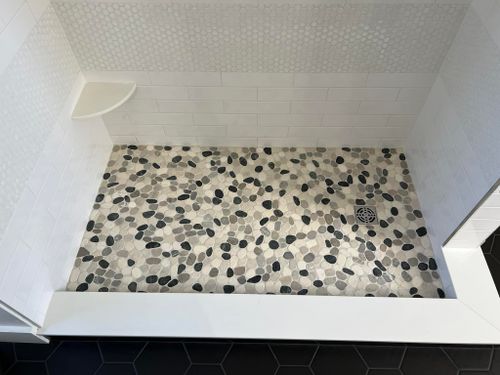 Bathroom Tiling for Moore Custom Tile in Gorham, ME